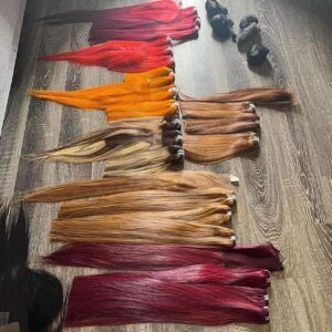 Color hair Bone straight